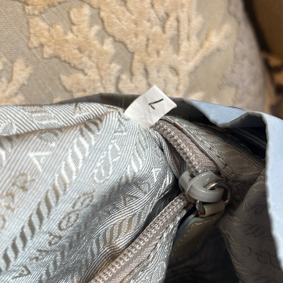 Prada Tessuto Nylon Leather accented backpack grey - Picture 12 of 12